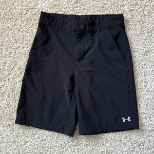 Under Armour Boys Hybrid Shorts Black Sz 8